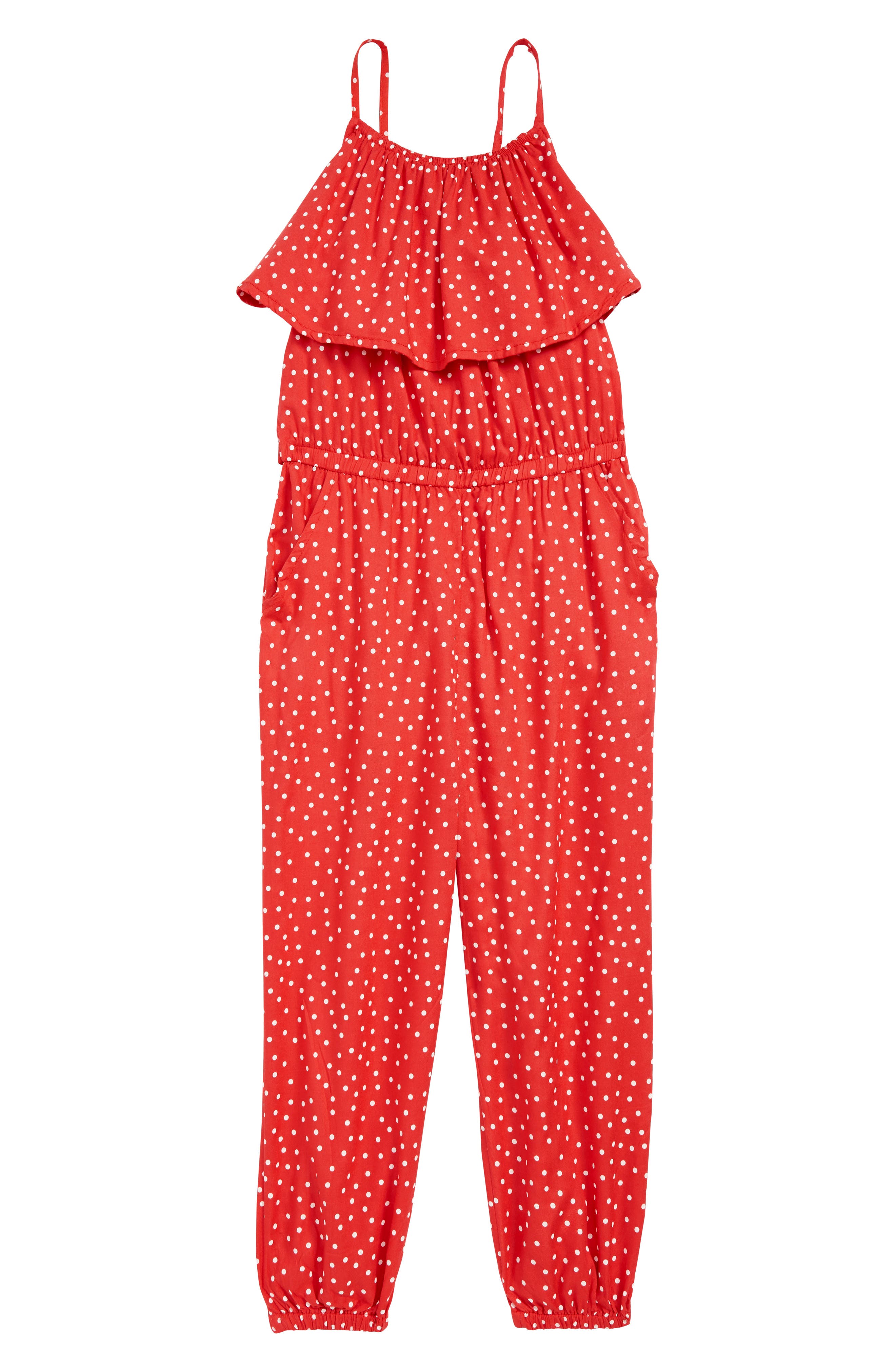Tucker + Tate Tie Waist Romper (Toddler Girls, Little Girls & Big Girls