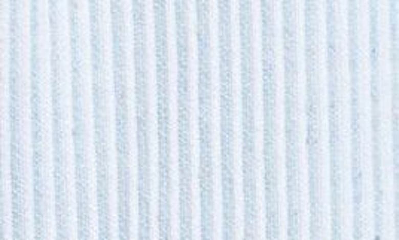 Shop Thom Browne 4-bar Stripe Cotton & Silk Knit Shorts In Light Blue