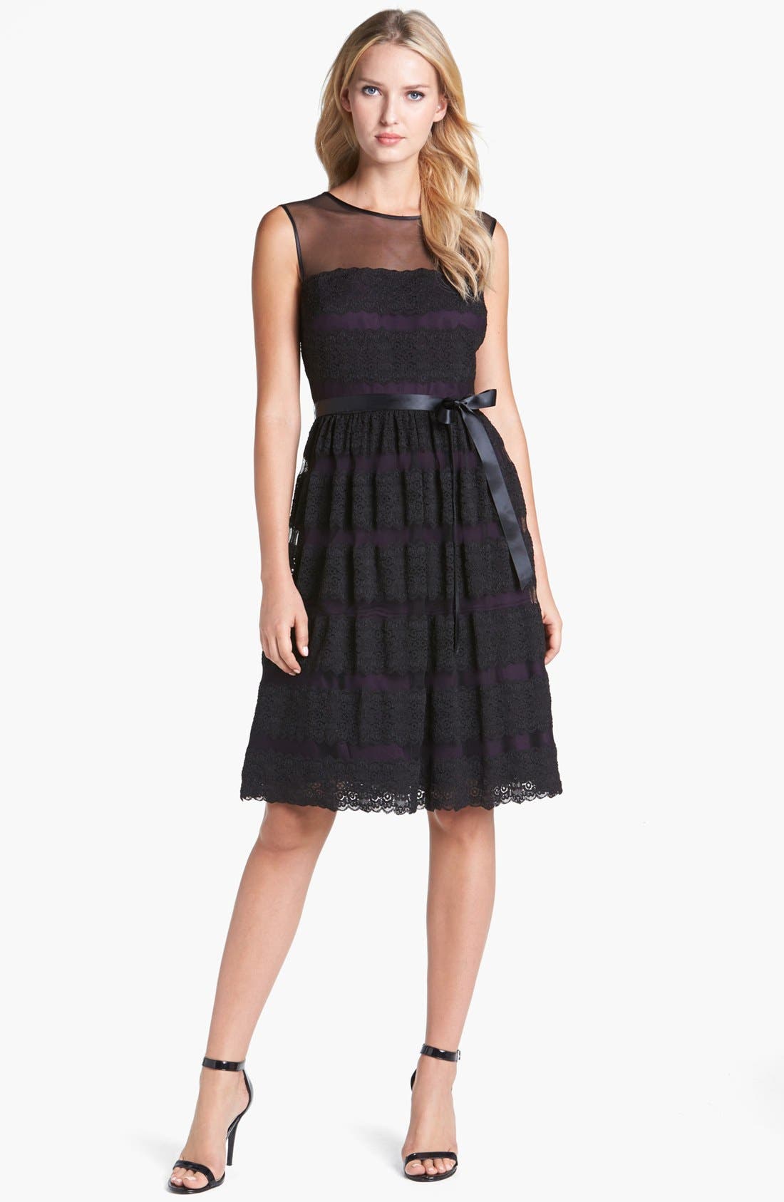 Alex Evenings Lace Fit & Flare Dress (Petite) Nordstrom