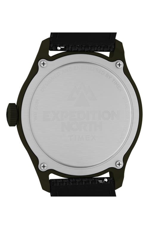 Shop Timex ® Expedition North® Traprock Recycled Textile Strap Watch, 43mm In Black