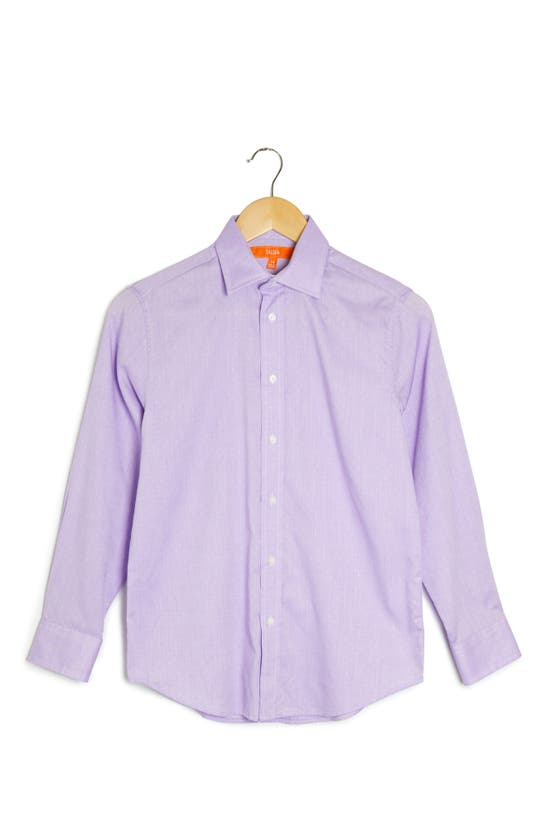 Tallia Kids' Microdot Dress Shirt In Lavender