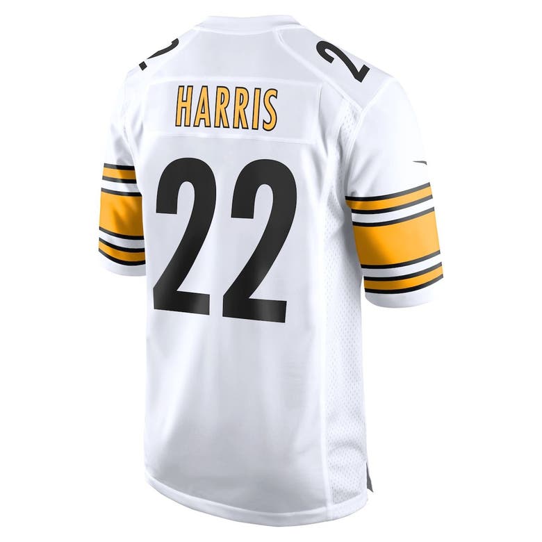 Nike Men's Najee Harris White Pittsburgh Steelers Player Name and