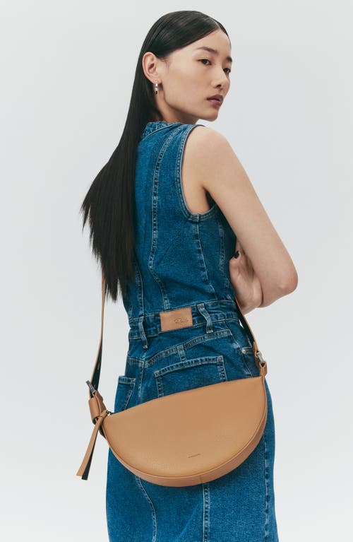 ALLSAINTS ALLSAINTS HALF MOON LEATHER CROSSBODY BAG