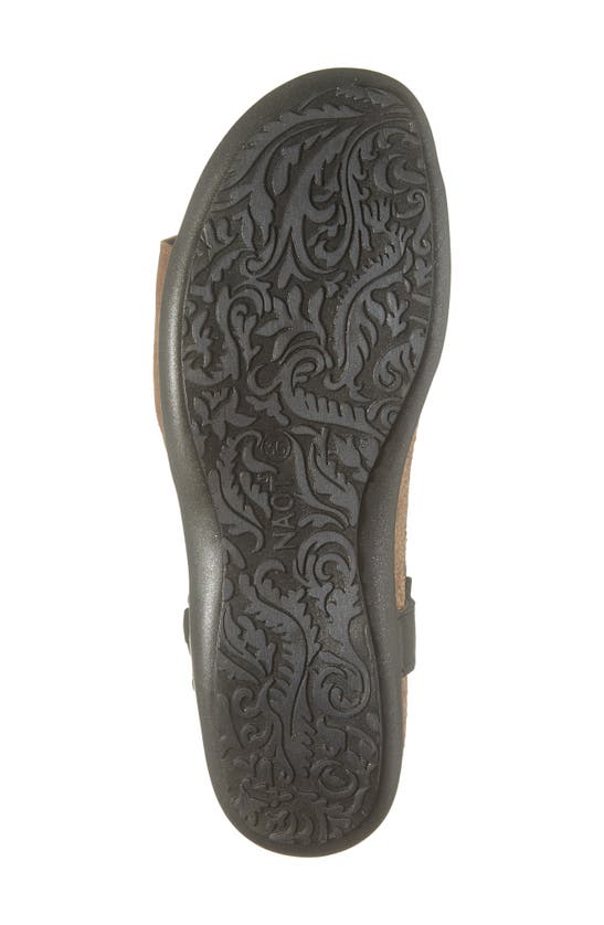 Naot Sabrina Sandal In Brown Suede/ Black Leather