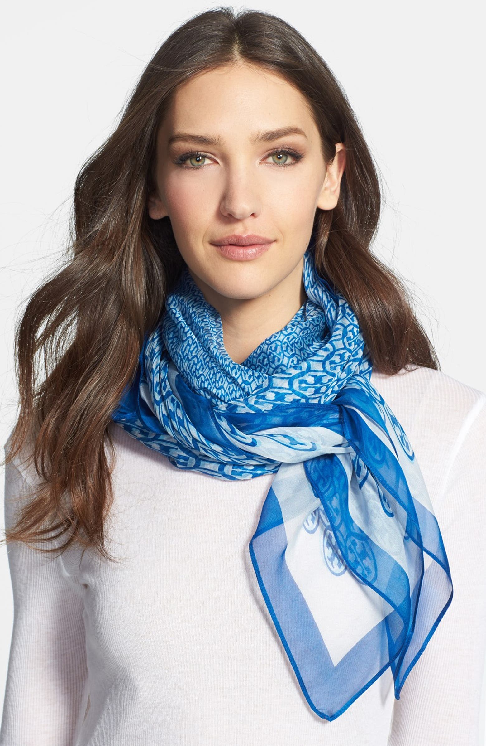 Tory Burch Optic Logo Silk Scarf | Nordstrom