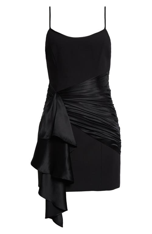 Shop Cinq À Sept Anselle Mixed Media Cocktail Dress In Black