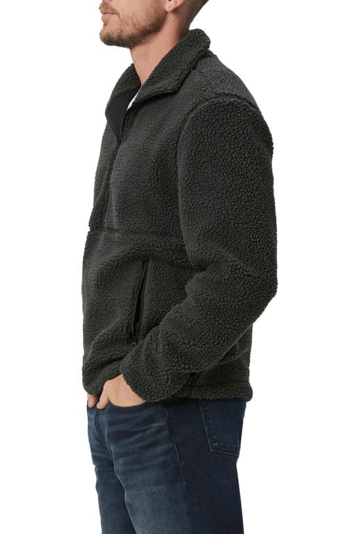 Shop Paige Horton Textured Fleece Half Zip Pullover In Shaded Glen