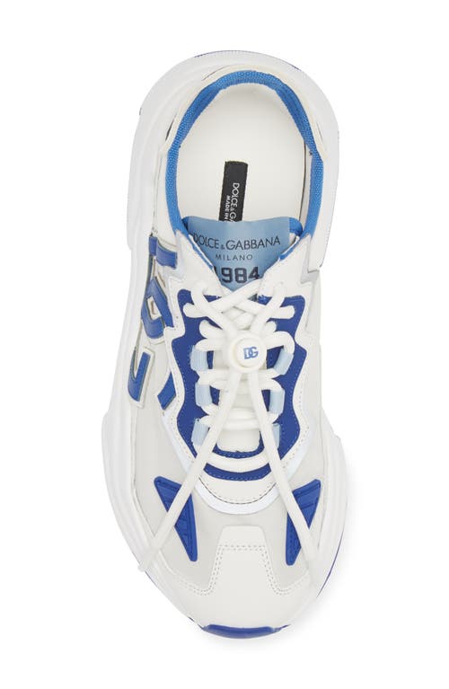 Dolce & Gabbana Daymaster Dg Logo Runner Sneakers In 80001 Bianco