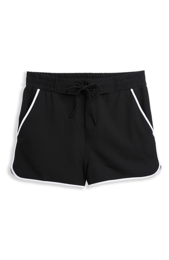 Shop Tomboyx 2.5-inch High Waist Board Shorts In Black Novelty