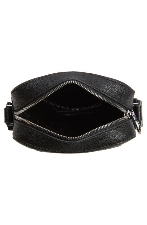 Shop Hugo Ray North/south Faux Leather Crossbody Bag In Black