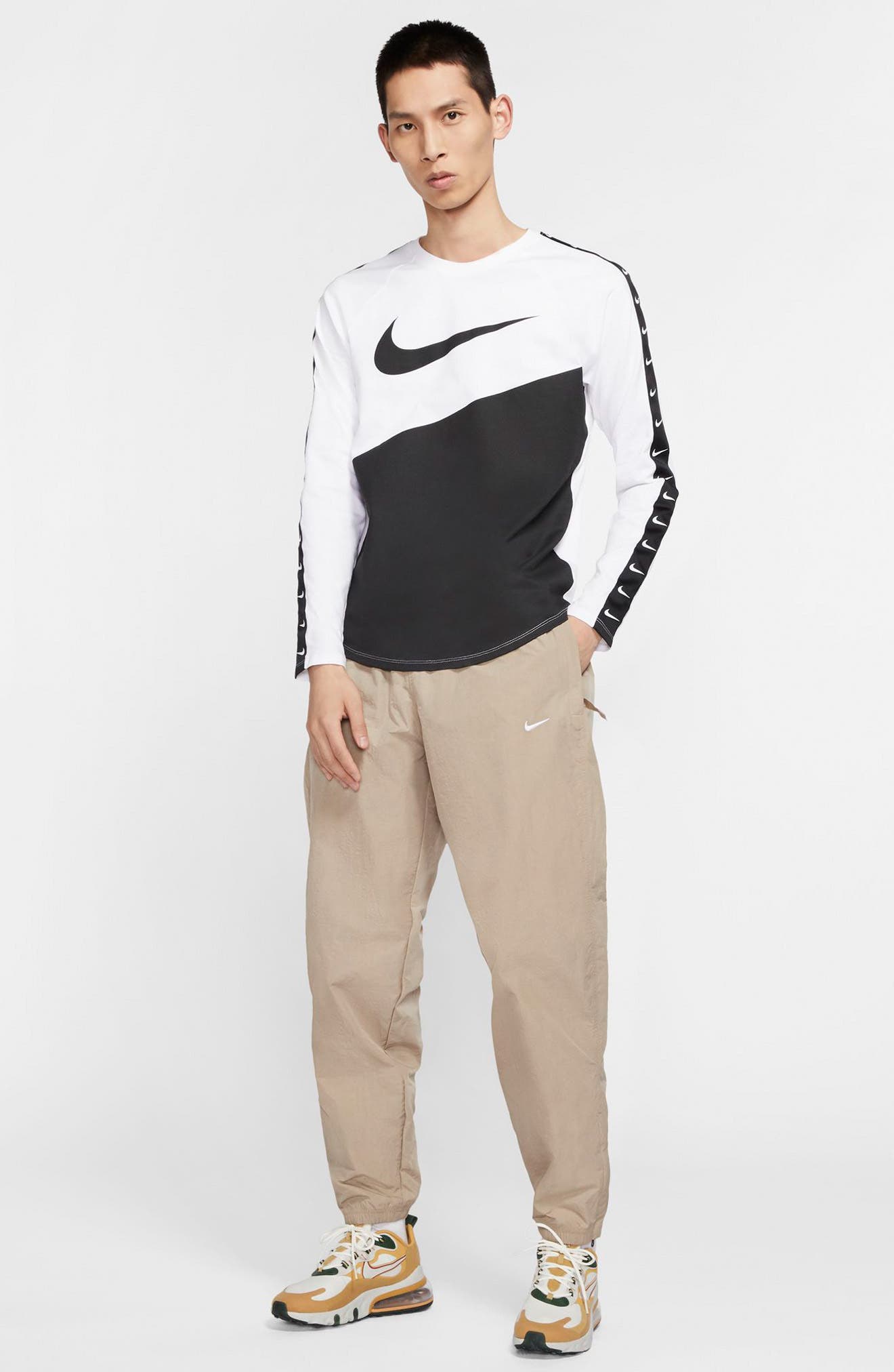 nike khaki track pants