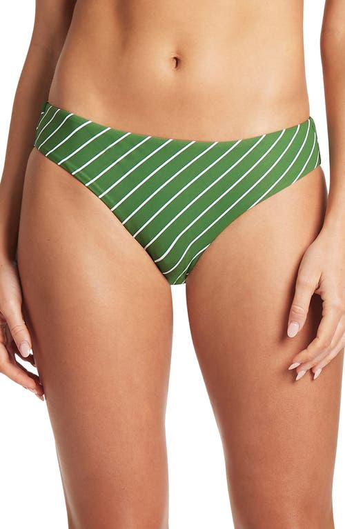 Stripe Bikini Bottoms in Green