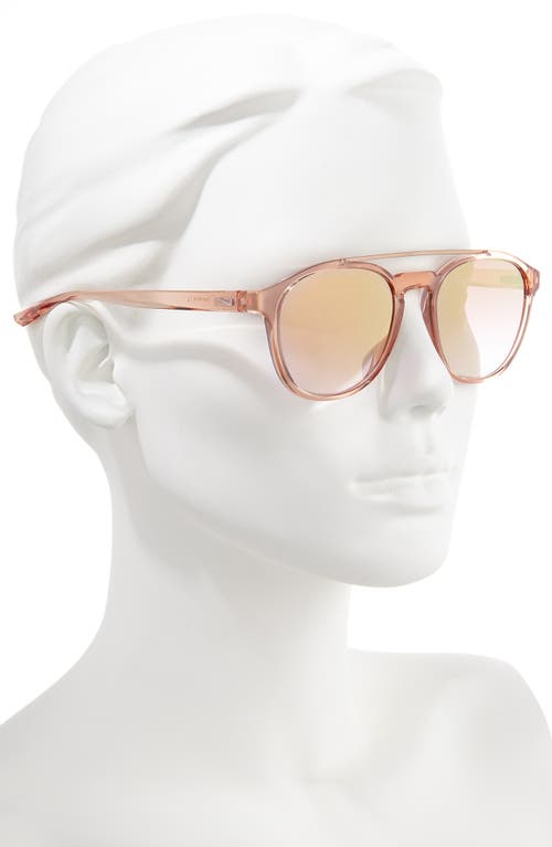 Shop Nike Kismet 54mm Round Sunglasses In Washed Coral/rose