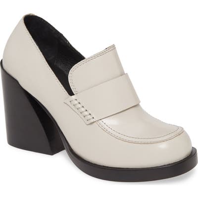 Jeffrey Campbell Alexey Loafer Pump- Ivory