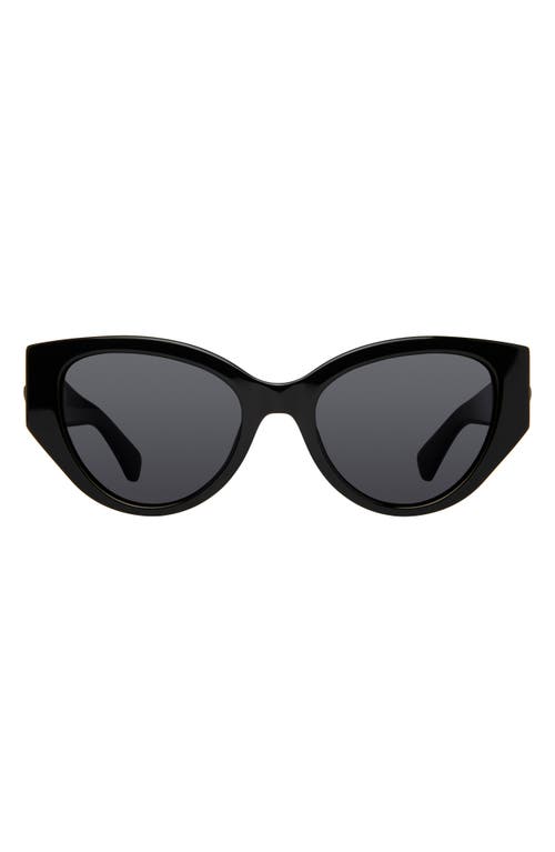 Kurt Geiger London Shoreditch 53mm Gradient Round Sunglasses in Black/Gray at Nordstrom