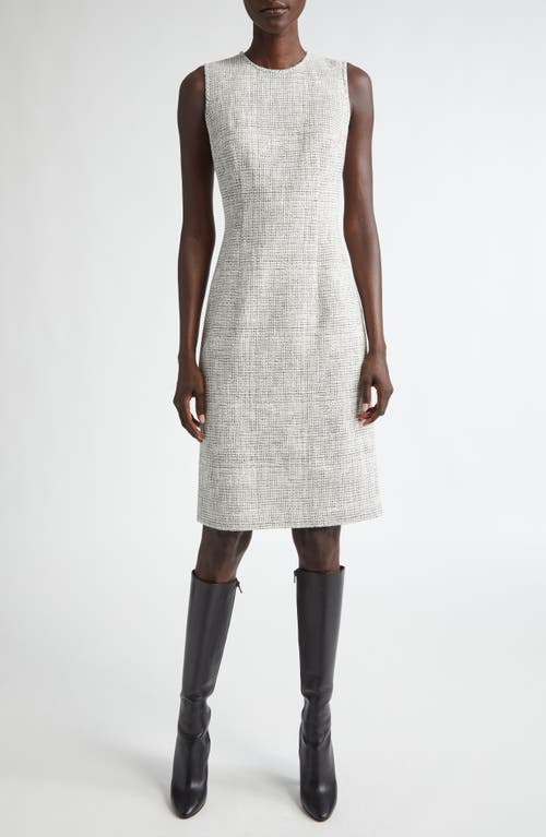 Lafayette 148 New York Harpson Sleeveless Tweed Dress In Cloud Multi