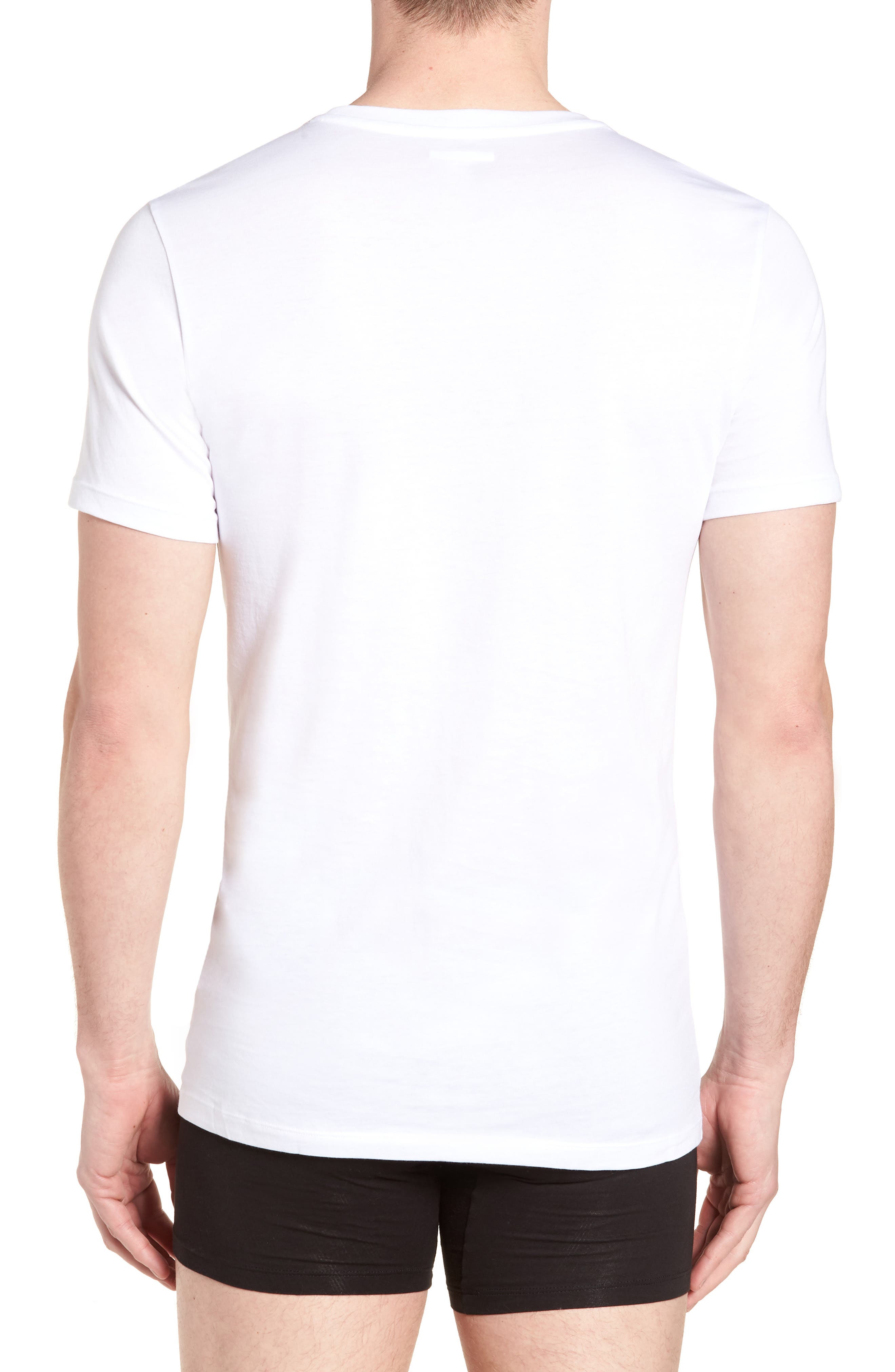 lacoste white t shirt 3 pack