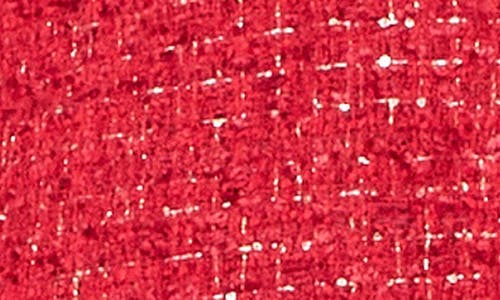 Endless Rose Tweed Shacket In Red