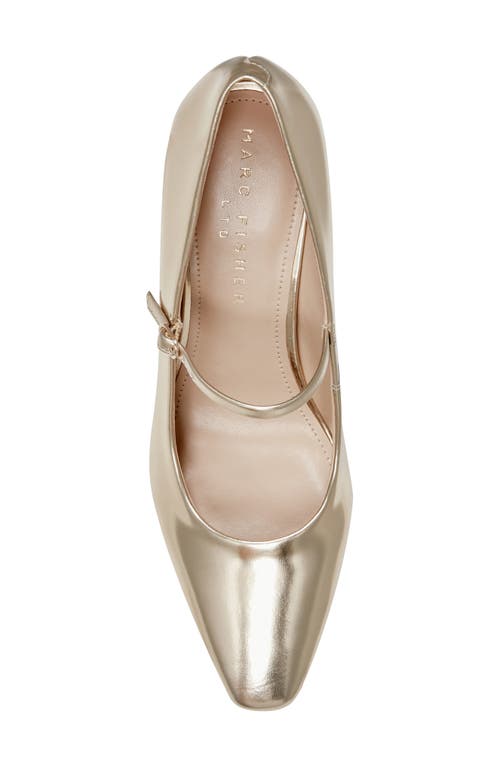 Marc Fisher Ltd Vanderly Mary Jane Pump In Gold