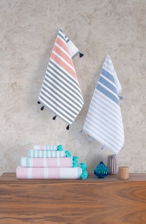 Shop Brooks Brothers Stripe Turkish Cotton Bath Towel In Pink