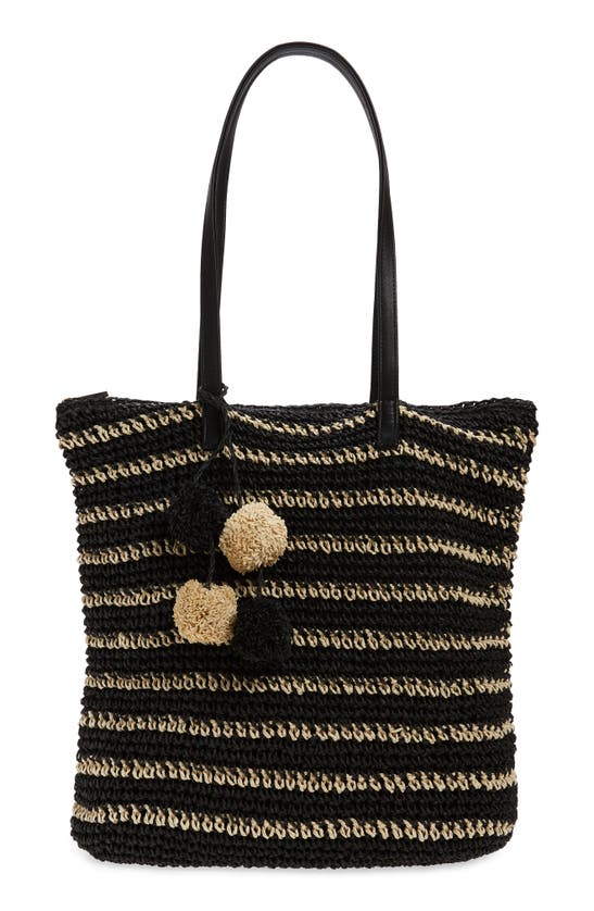 Btb Los Angeles Lucy Tote In Black/ Natural
