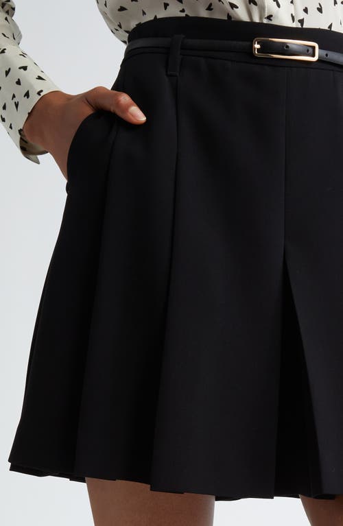 Shop Max Mara Studio Abilita Pleated Skort In Black