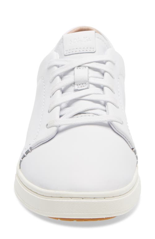 Olukai Women's Pehuea Li Ili Sneaker In White Leather In White/white Leather