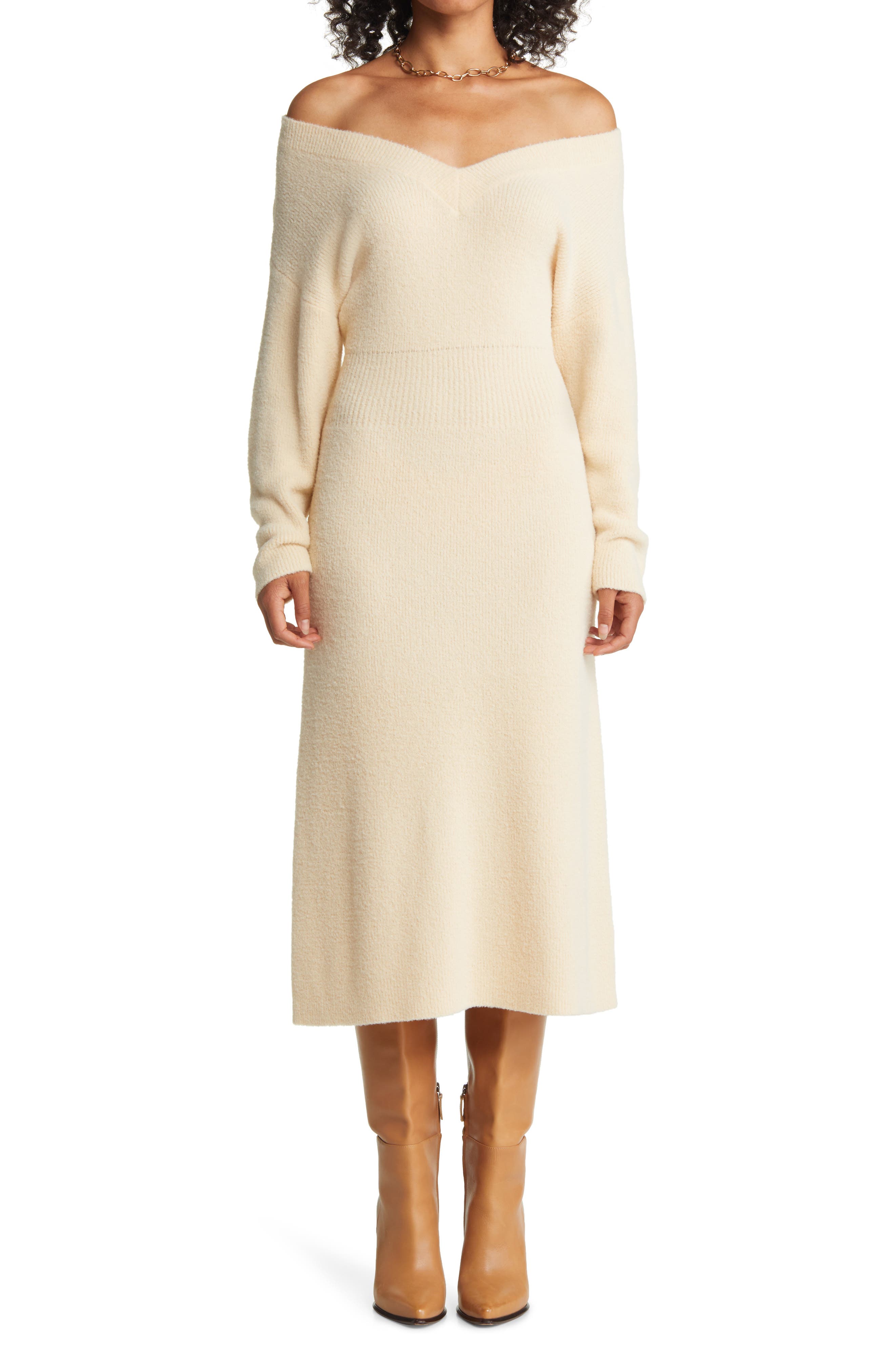 Long Sleeve Midi Sweater Dress | Nordstrom