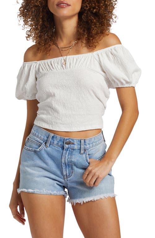 Billabong Flirt On Off the Shoulder Crop Top at Nordstrom,