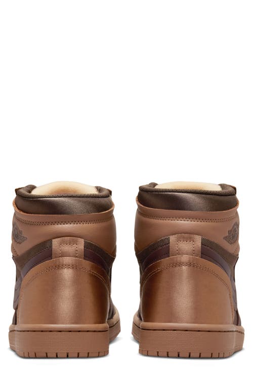Jordan Women's Air 1 High Method Of Make Shoes In Archaeo Brown/earth/cacao