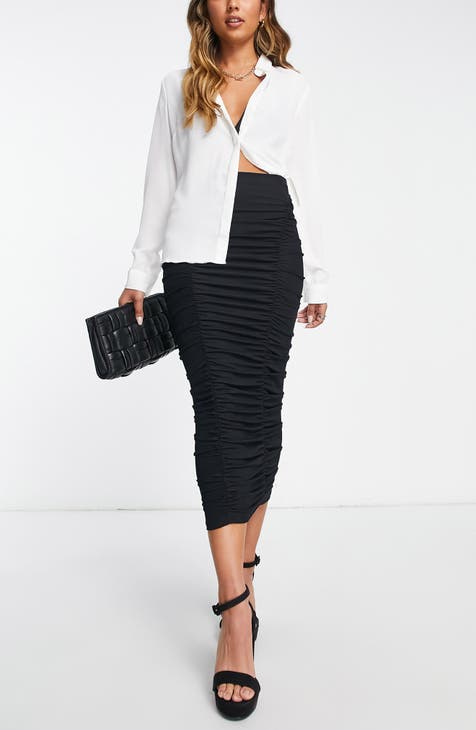 quilted jersey skirt