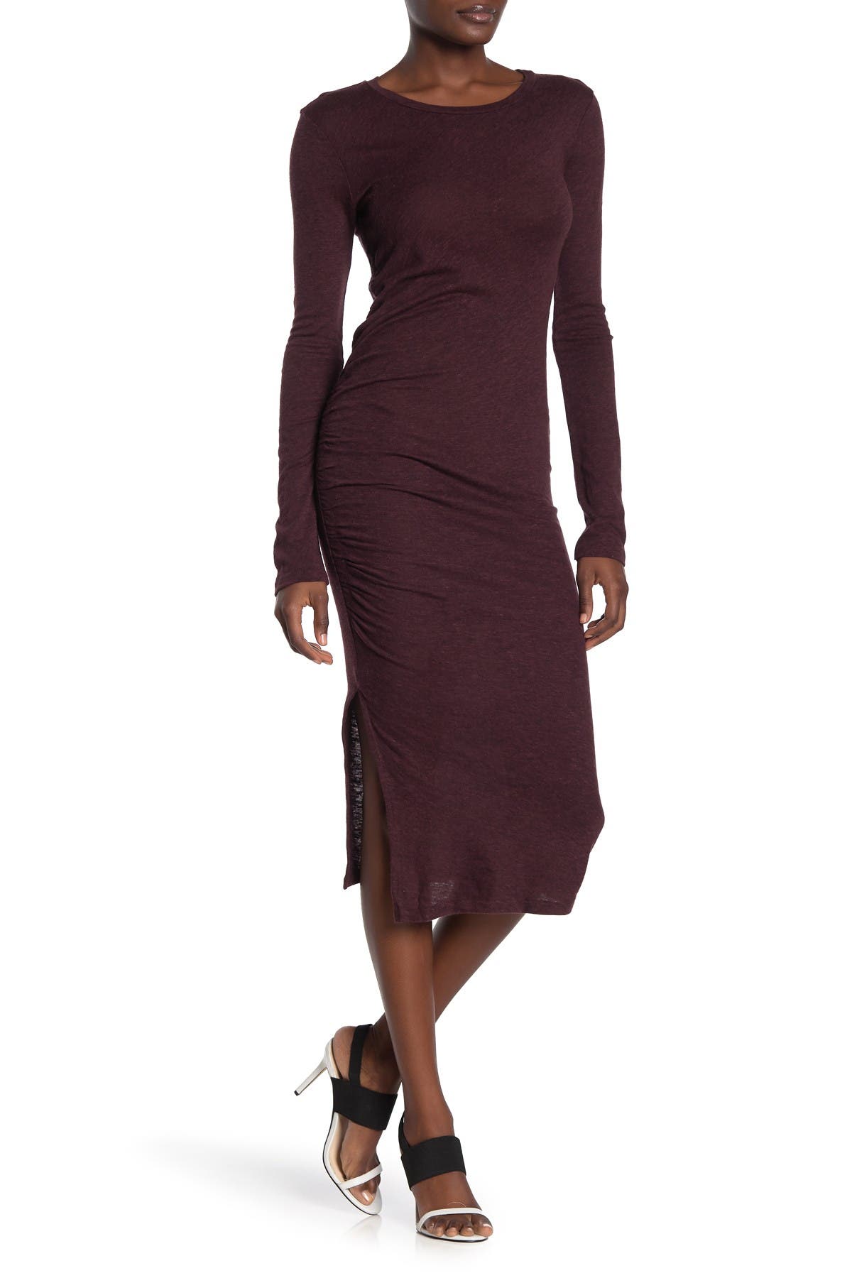 split hem midi dress