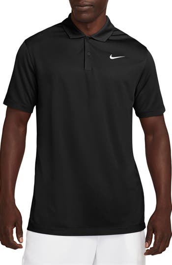 Nike Core Dri-fit Polo In Black/white