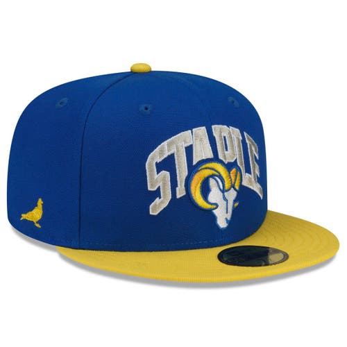 New Era x Staple Men's New Era Royal/Gold Los Angeles Rams NFL x Staple Collection 59FIFTY Fitted Hat