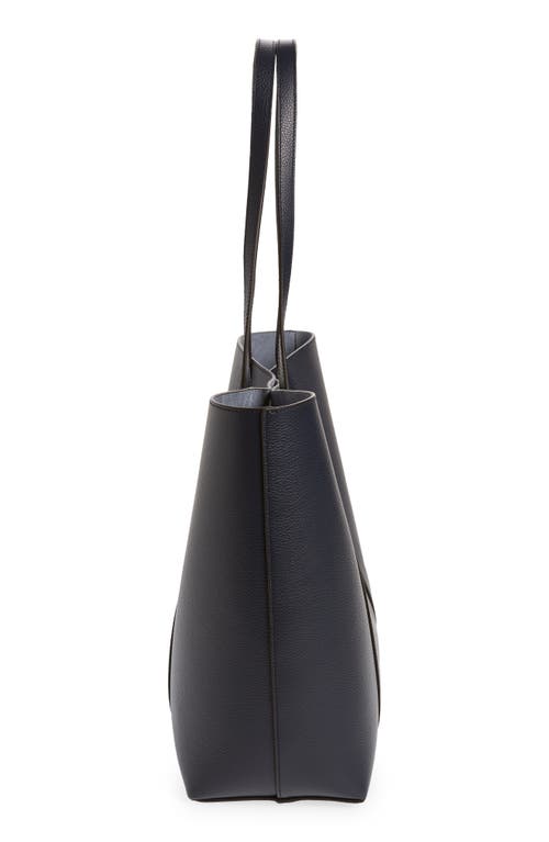 Shop Mulberry Bayswater Leather Tote In Night Sky-poplin Blue