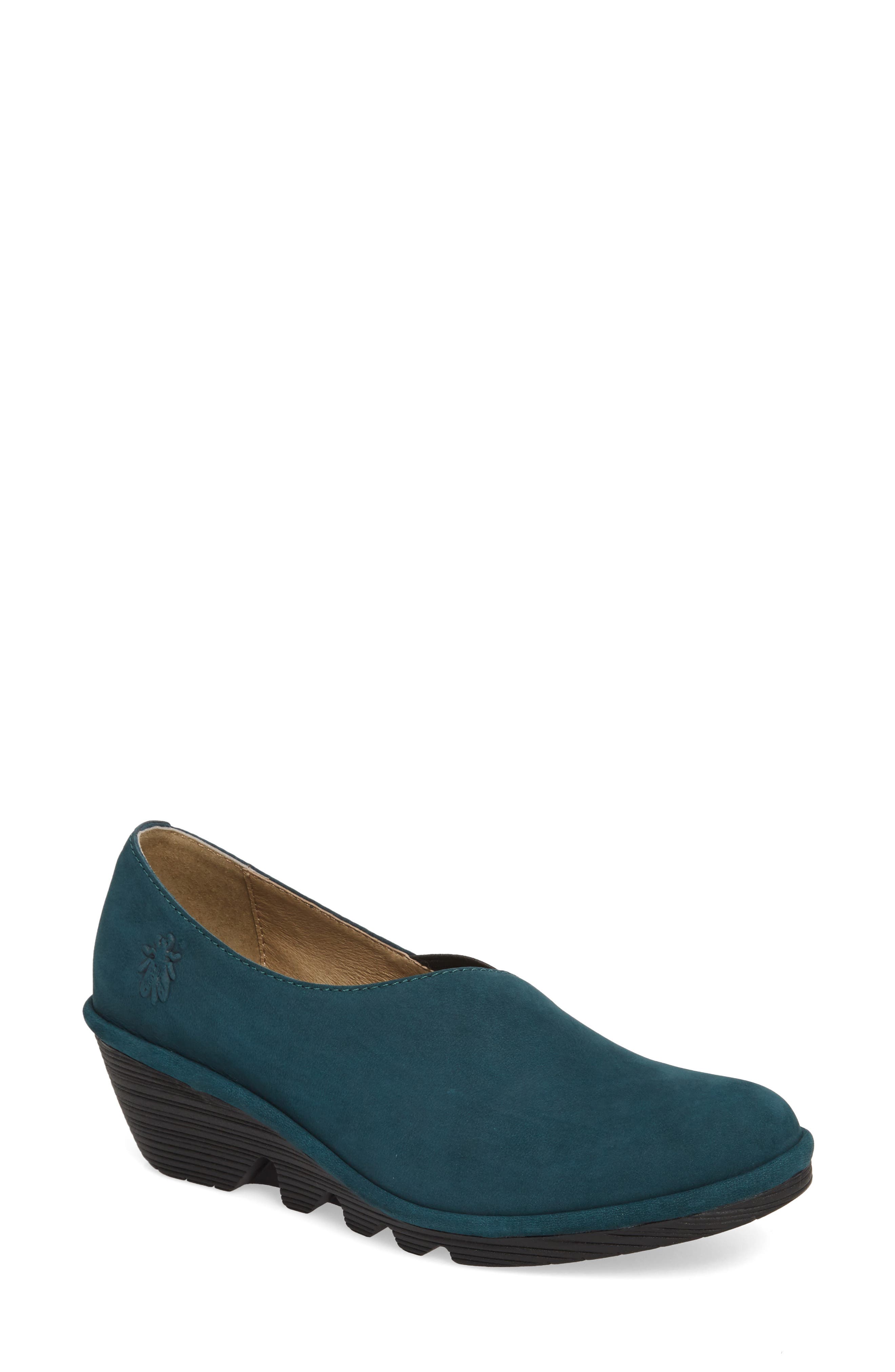 Fly London Peso Wedge, Blue