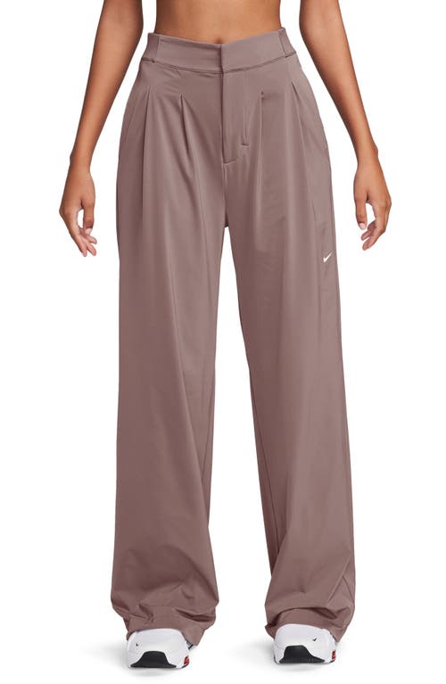 Bliss Wide Leg Pants in Smokey Mauve/Clear