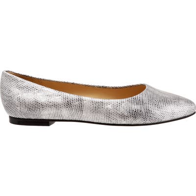 Trotters Estee Pointed Toe Flat W - Metallic