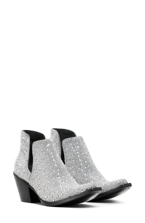 Shop Ariat Dixon Glitz Western Boot In Silver Sparkle