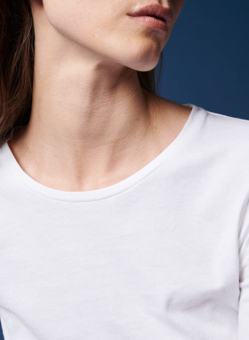 MAJESTIC MAJESTIC FILATURES COTTON 'SILK TOUCH' LONG SLEEVE CREWNECK T-SHIRT