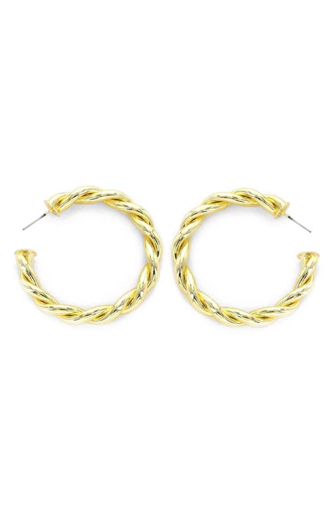 Twist Hoop Earrings