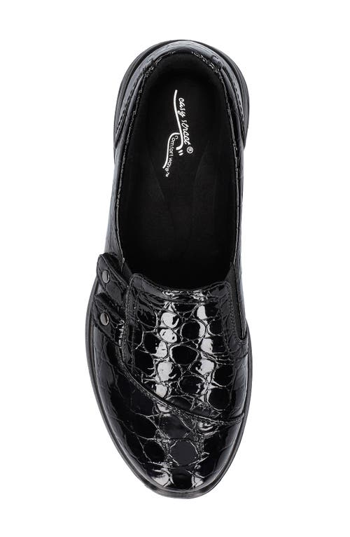 Shop Easy Street Tune Shoe In Black Patent Croco