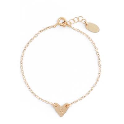 Nashelle Initial Heart Bracelet