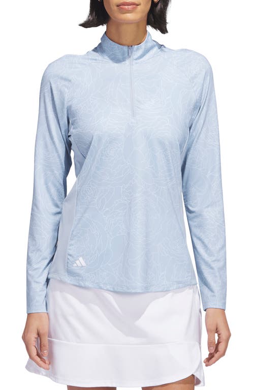 Essentials Long Sleeve Golf Shirt in Wonder Blue