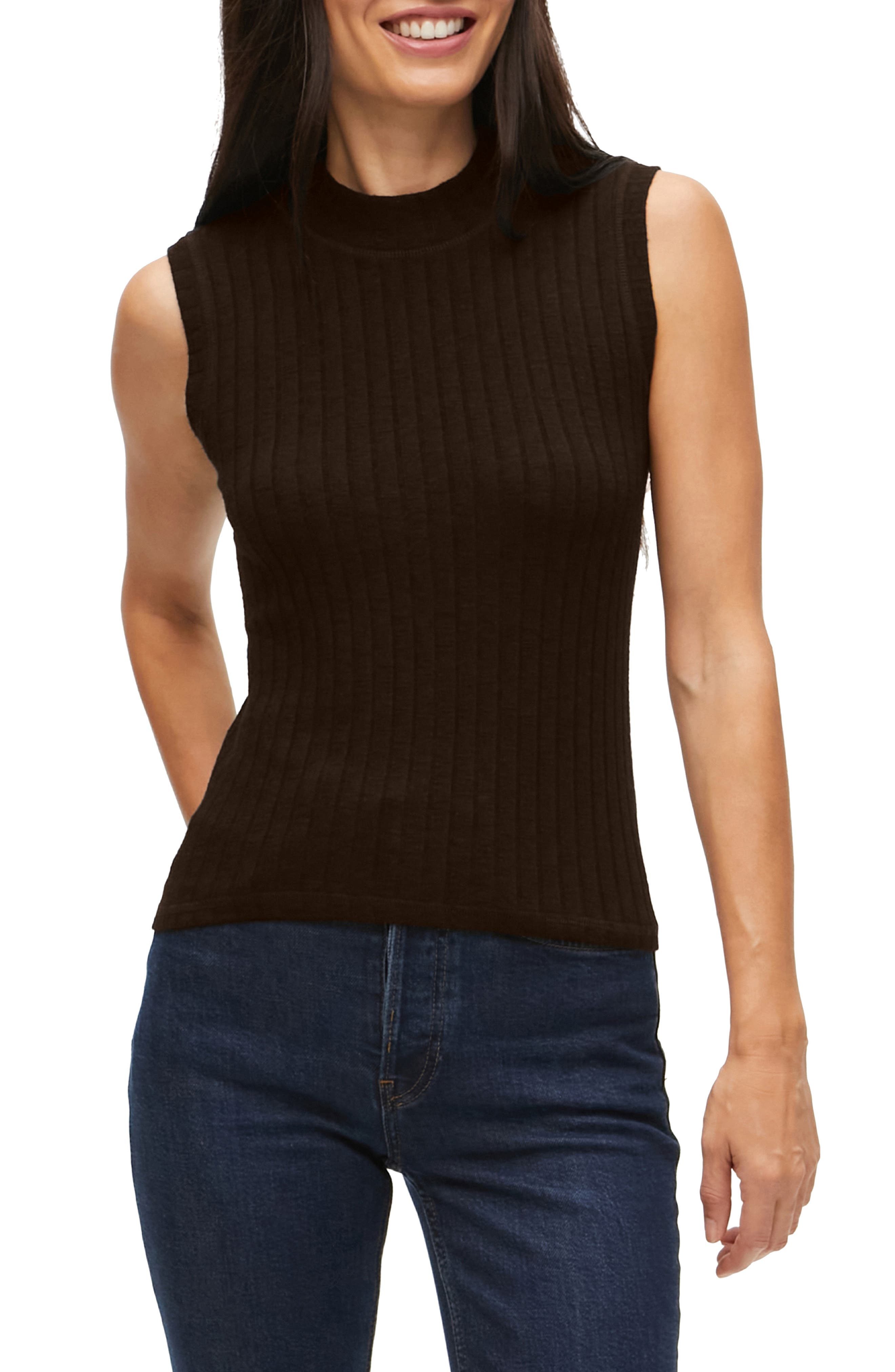 Annalise Sleeveless Turtleneck Sweater