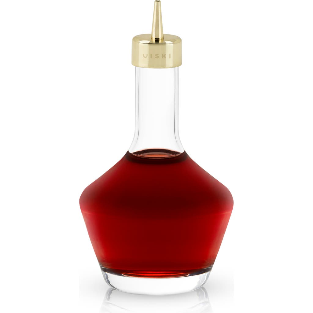 Viski Belmont Bitters Bottle With Dasher Top In Clear
