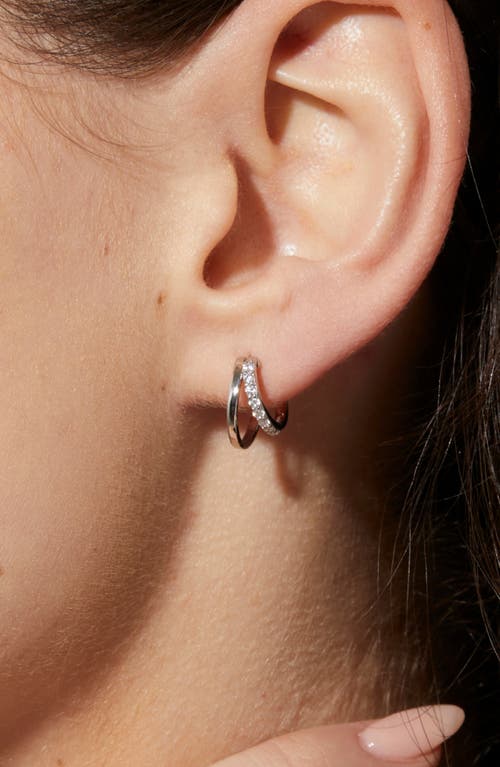 Shop Ana Luisa Double Hoop Earrings In Silver