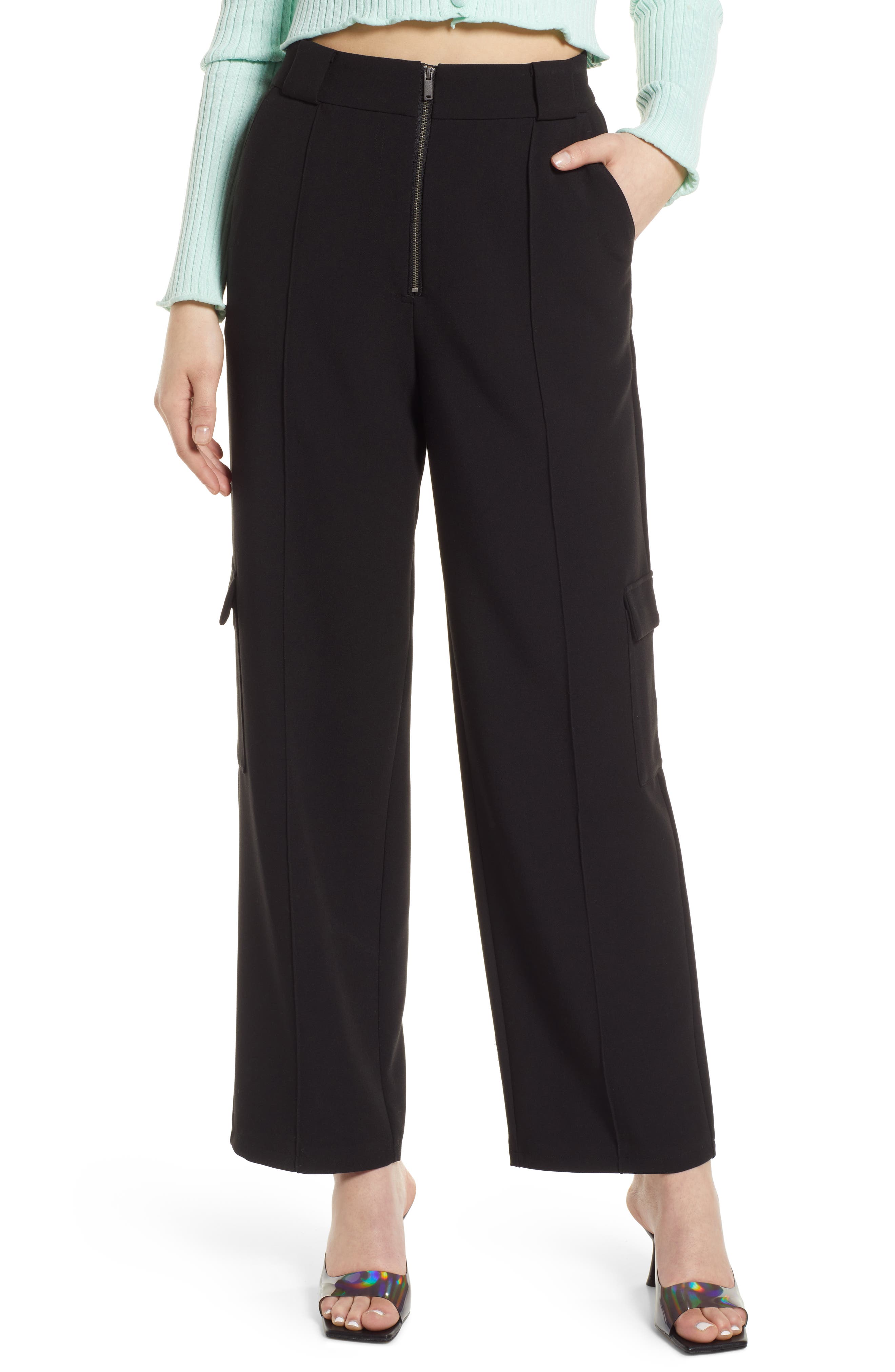 VERO MODA High Waist Straight Leg Cargo 