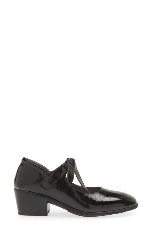 Shop Naot Nobility Mary Jane Pump In Black Crinkle Patent Leather