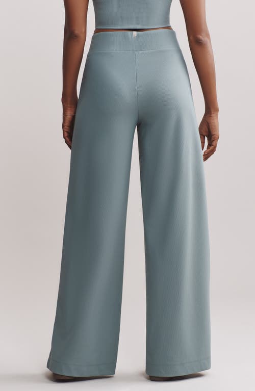 Rhone Ripple Wide Leg Sweatpants In Blue Hue